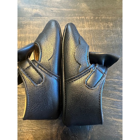 myggpp Baby Toddler Black Faux Leather‎ Bow Mary Jane Shoes Size 13 - Picture 4 of 7